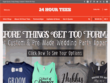 Tablet Screenshot of 24hrtees.net
